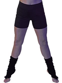 Pridance sorte tætsiddende og elastiske shorts