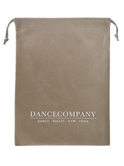 Dancecompany sandfarvet skopose med logo