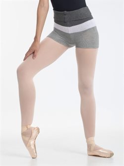 Intermezzo stribet shorts - grå/lyserød/hvid
