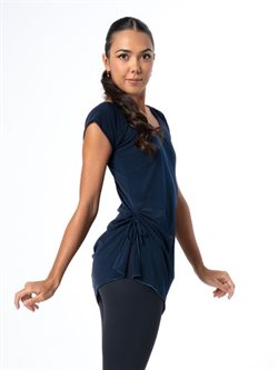 Navy lang dansebluse fra Intermezzo