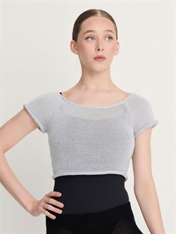 Intermezzo kort strik i lysegrå