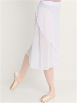 Intermezzo hvidt langt skørt med bindebånd