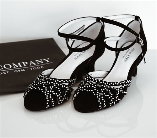 Anna Kern 790-60 | Dames dansschoenen zilver met enkelbandje | zilver