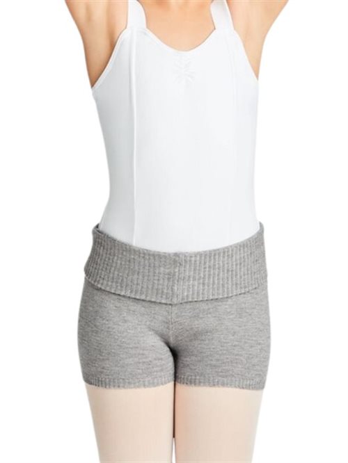 Grå strik balletshorts til piger Capezio