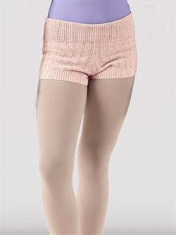 Rosa strik shorts til piger med glimmer tråd Bloch