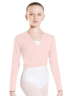 Wearmoi  rosa slå om overdel børn ballet/gymnastik