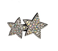 Hårspænde med stjerner i AB rhinsten