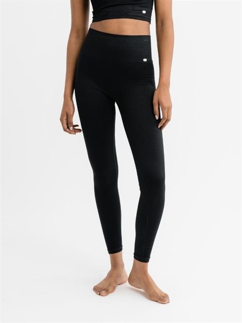 Drop of Mindfulness Jeane rib leggings i sort