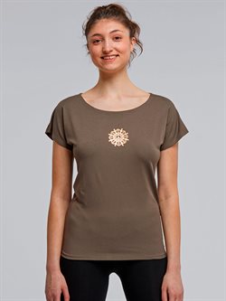TempsDanse brun yoga t-shirt peace