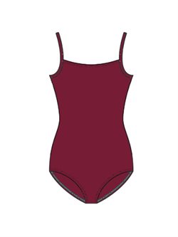Dragt med tynde stropper i bordeaux fra Wear Moi