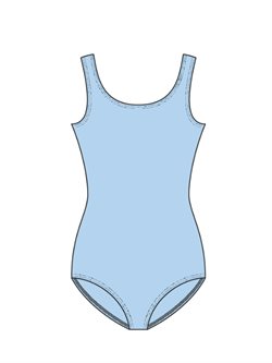 Dragt med tank ærmer i lyseblå fra Wear Moi