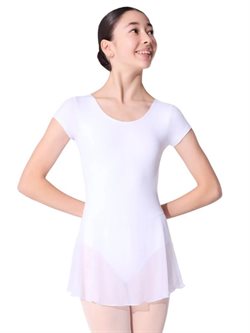 Hvid dragt med skørt til piger fra Capezio