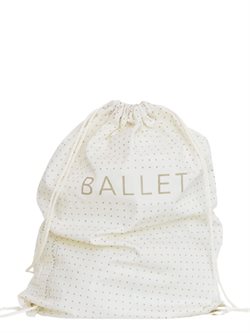 Creme balletpose med guldtryk
