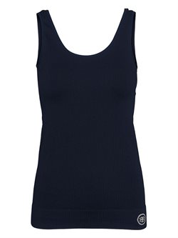 Bella Beluga sort rib top til yoga og dans