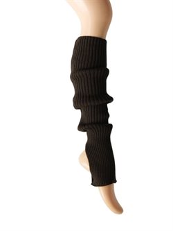 Benvarmere ribstrik mørkebrun 65 cm Seré