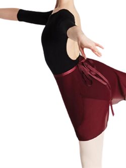 Capezio bordeaux slå om skirt damer