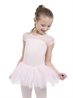 Capezio rosa dragt med påsyet tutu skørt