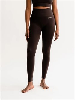 Drop of mindfulness mørkbrune seamless leggings