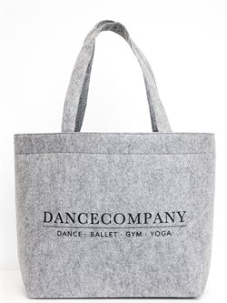 Dancecompany grå filt net med sort tryk