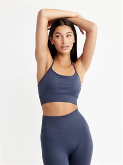 Drop of mindfulness Signature seamless bh top blå