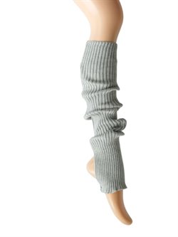 Benvarmere ribstrik lysegrå 65 cm Seré 