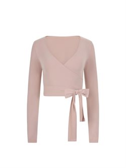 Slå om cardigan i rosa fra Mara Dancewear