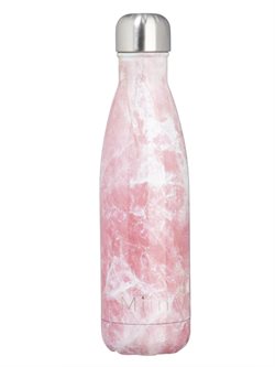 Miin drikkeflaske 500ml - pink marmor look
