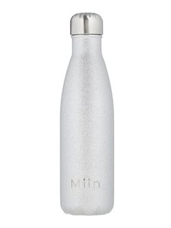 Miin drikkeflaske 500ml - sølv glitterlook
