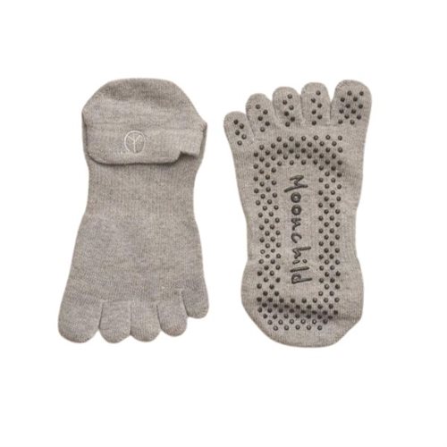 Moonchild grå toe socks til yoga