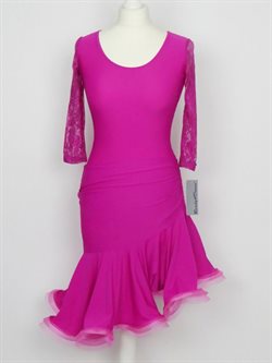 Flot pink kjole til dans til piger - Ready4dance