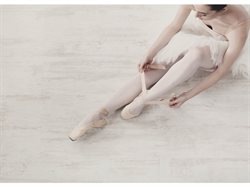 Balletplakat med balletdanser med tåspidssko