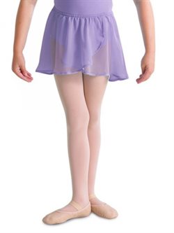 Lavendelfarvet chiffon skørt til piger fra Bloch