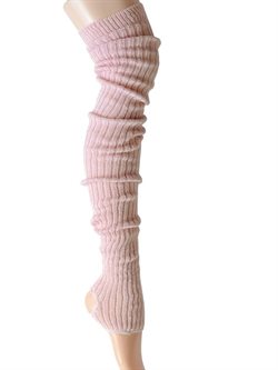 Balletrosa benvarmere i uld fra Intermezzo - 90 cm