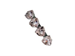 Rosafarvet clic-clac hårspænde med store sten