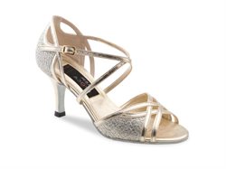 Platin dansesko Nueva Epoca Rose 6 cm hæl