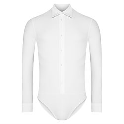 Hvid body danseskjorte til mænd ready4dance