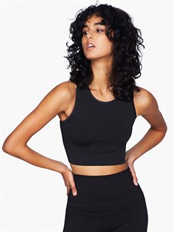 Moonchild sort seamless crop top onyx