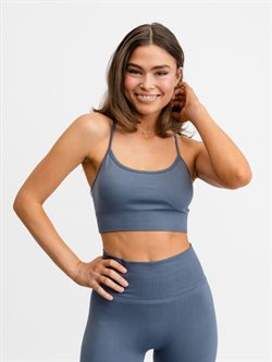 Drop of mindfulness Signature seamless bh top i blå