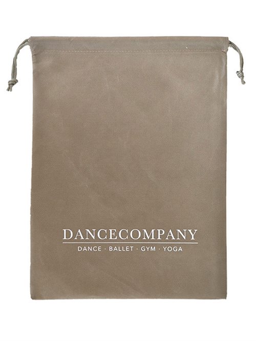 Dancecompany sandfarvet skopose med logo