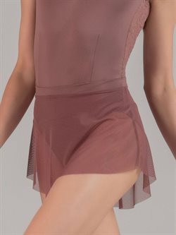 Flot kort gammel rosafarvet balletskørt fra balletrosa