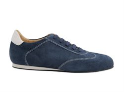 Sneakers til mænd i flot blå ruskind Werner Kern
