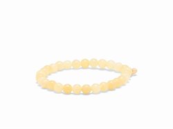 SOÏ armbånd 6mm - gul jade
