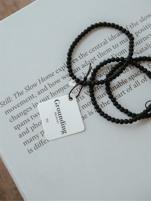 SOÏ armbånd 4mm - blackstone