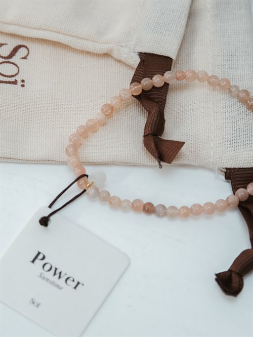 SOÏ armbånd 4mm - sunstone