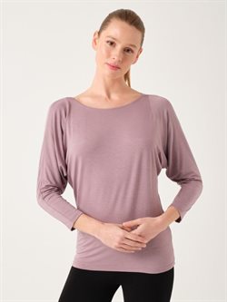 Tempsdanse bambus bluse i gammelrosa