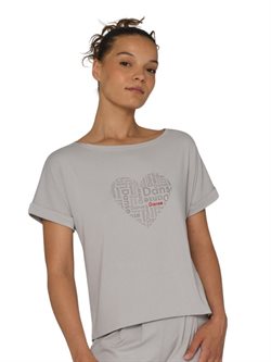 Tempsdanse lys viscose t-shirt til dans med logo