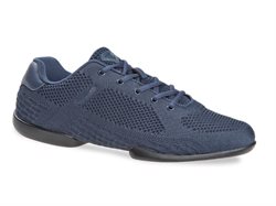 Mørkeblå dansesneakers i strikket mesh med splitsål - TUNE