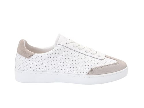 Sneaker med fuldsål i hvid til damer